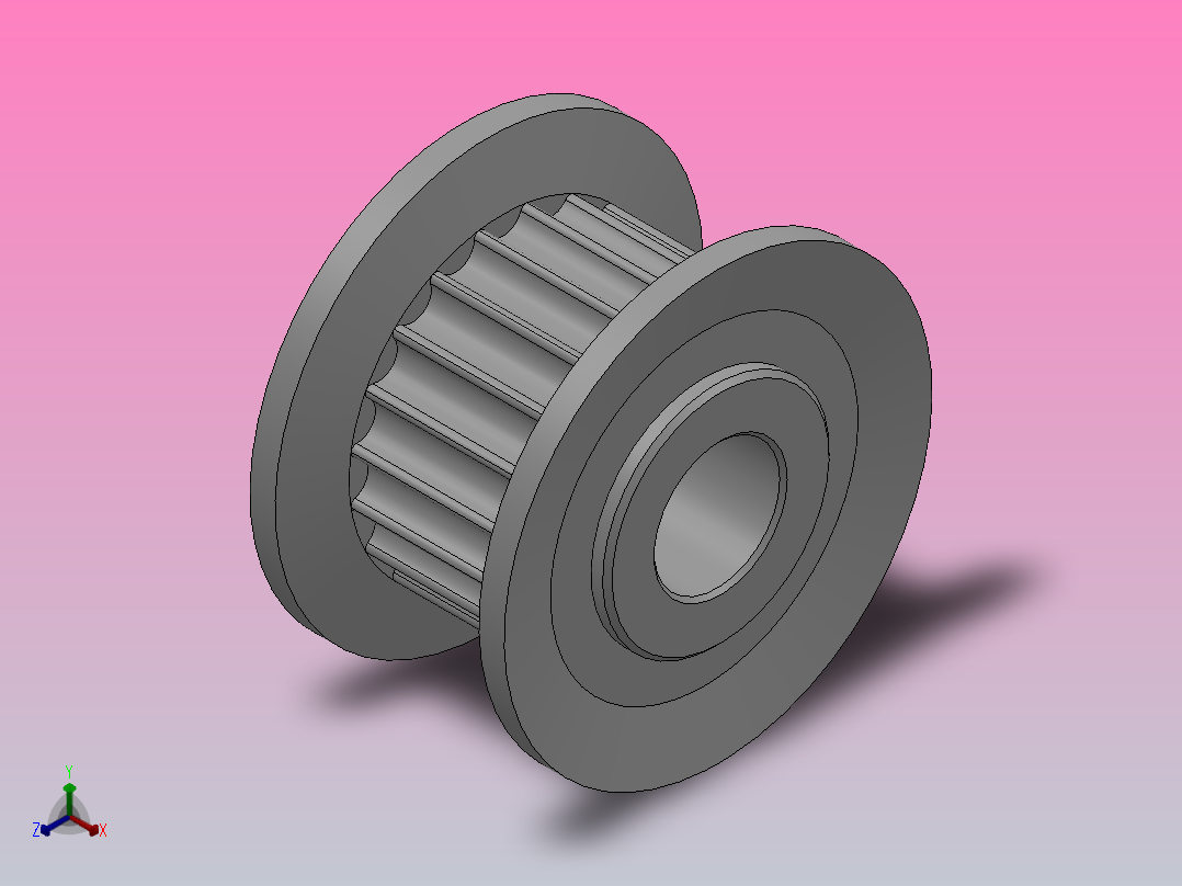 圆孔标准型圆弧形齿同步带轮2GT型_S2GTHC-20-6-dc5-A主视图