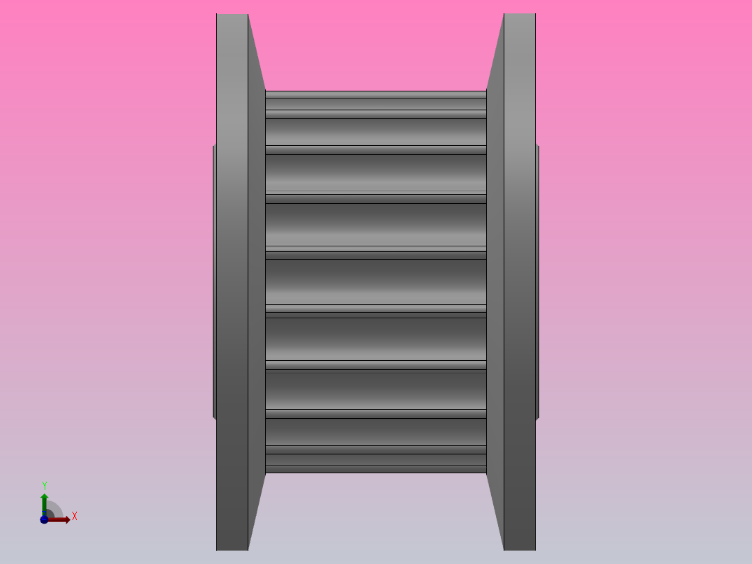 圆孔标准型圆弧形齿同步带轮2GT型_S2GTHC-20-6-dc5-A前视图