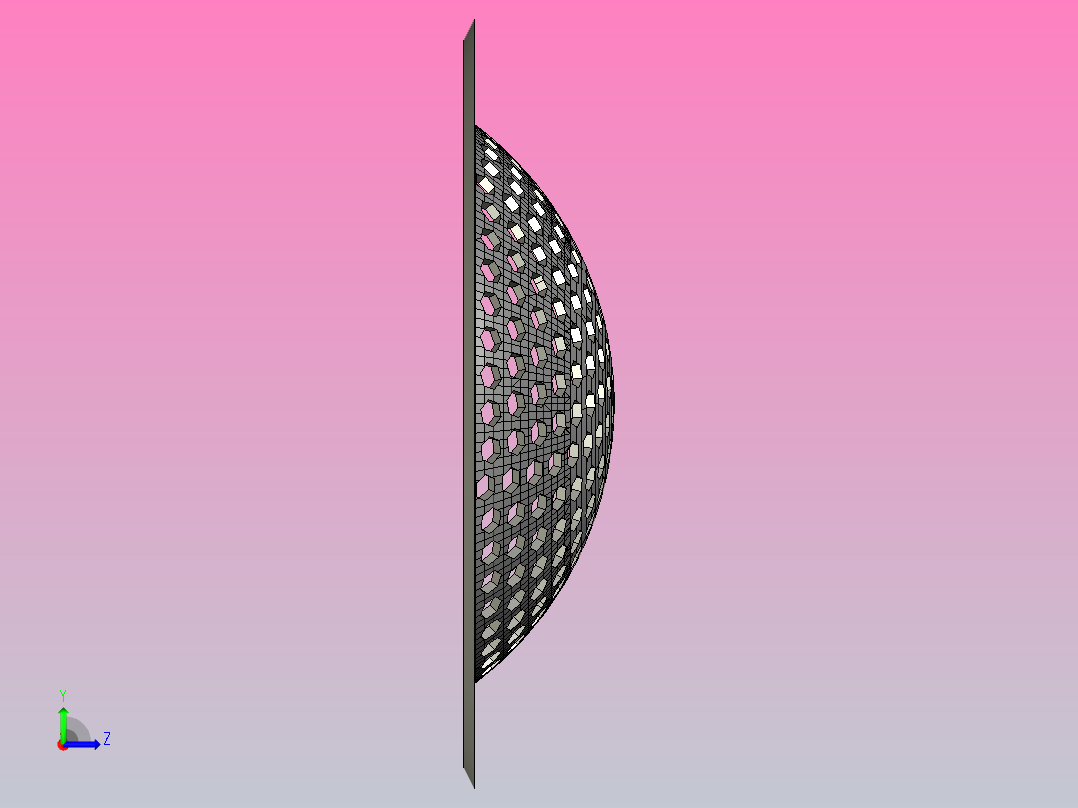 测地线厨房水槽排水过滤器左视图