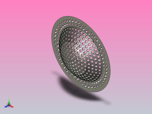 测地线厨房水槽排水过滤器正等轴测缩略图