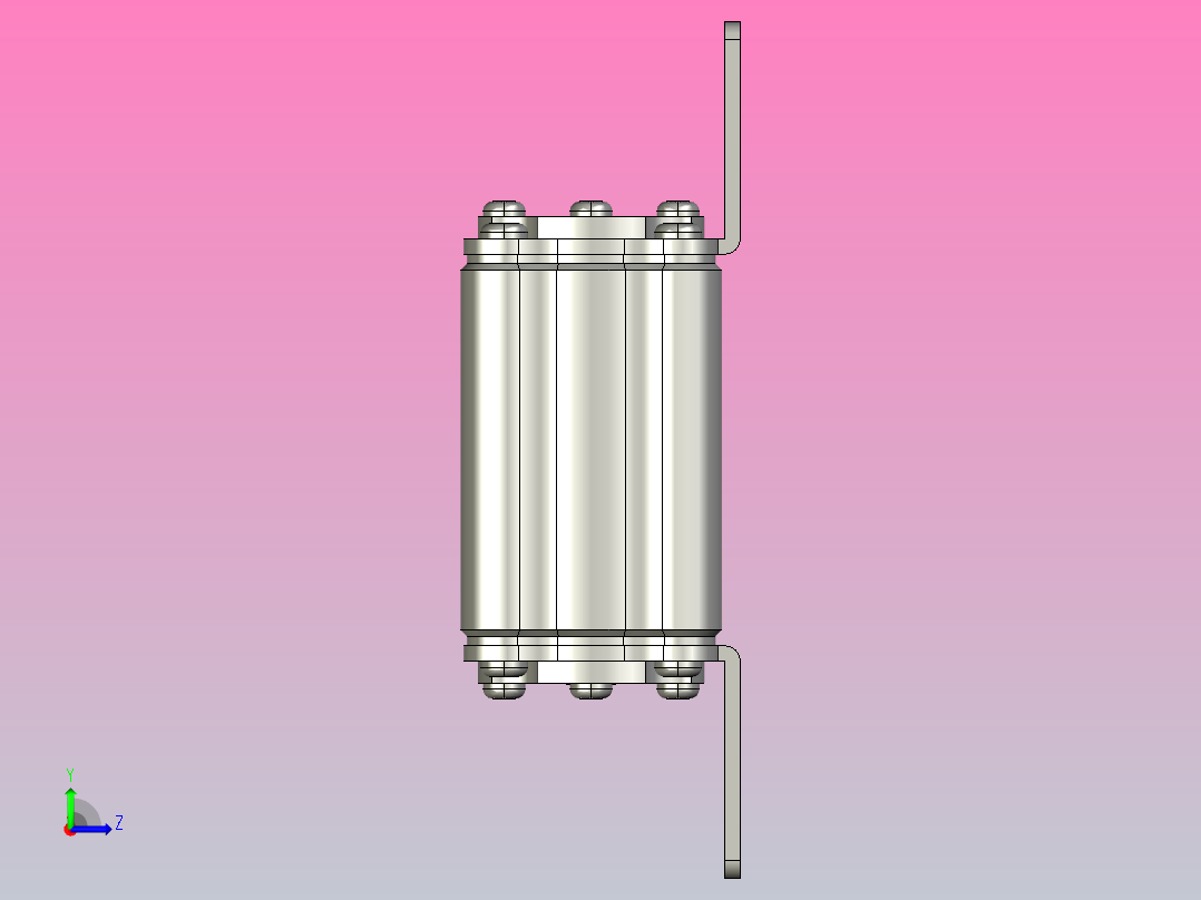 HDLRS3-100 熔断器熔断体三维模型 202012左视图
