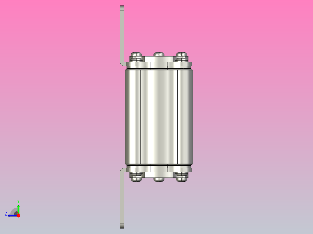 HDLRS3-100 熔断器熔断体三维模型 202012右视图