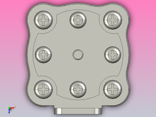 HDLRS3-100 熔断器熔断体三维模型 202012俯视缩略图