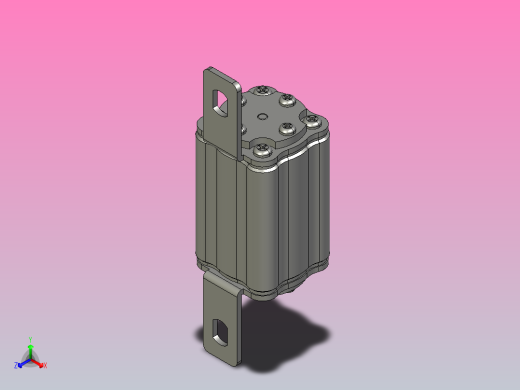 HDLRS3-100 熔断器熔断体三维模型 202012正等轴测缩略图