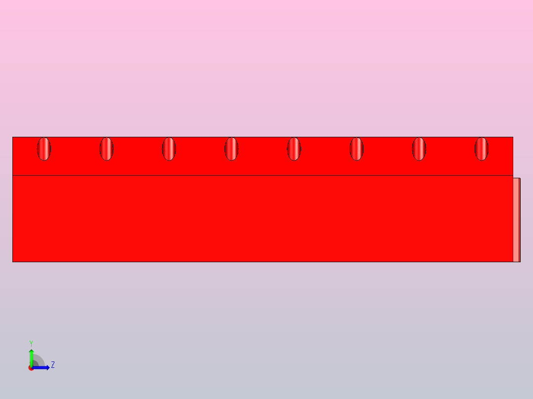 8针DG306 5红色间距5毫米ipt左视图