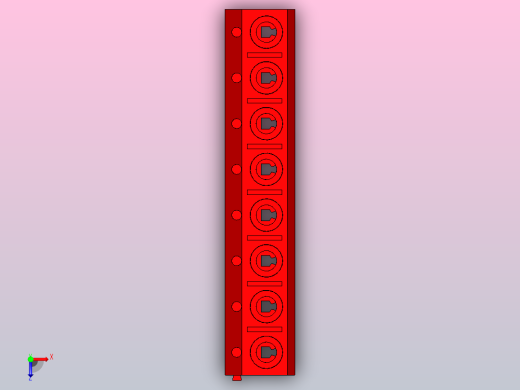 8针DG306 5红色间距5毫米ipt俯视缩略图