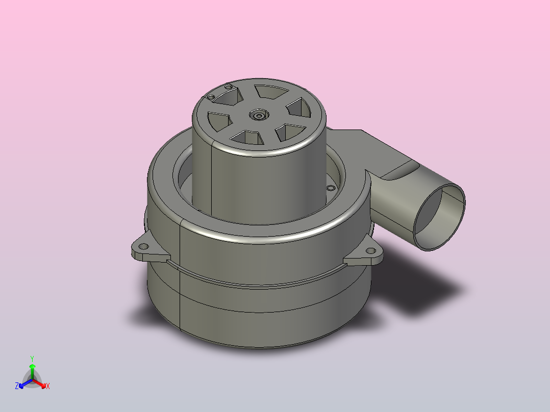 工业用中央吸尘器无刷电机[NXK0482-1600]主视图
