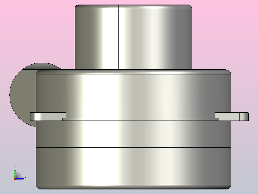 工业用中央吸尘器无刷电机[NXK0482-1600]左视图