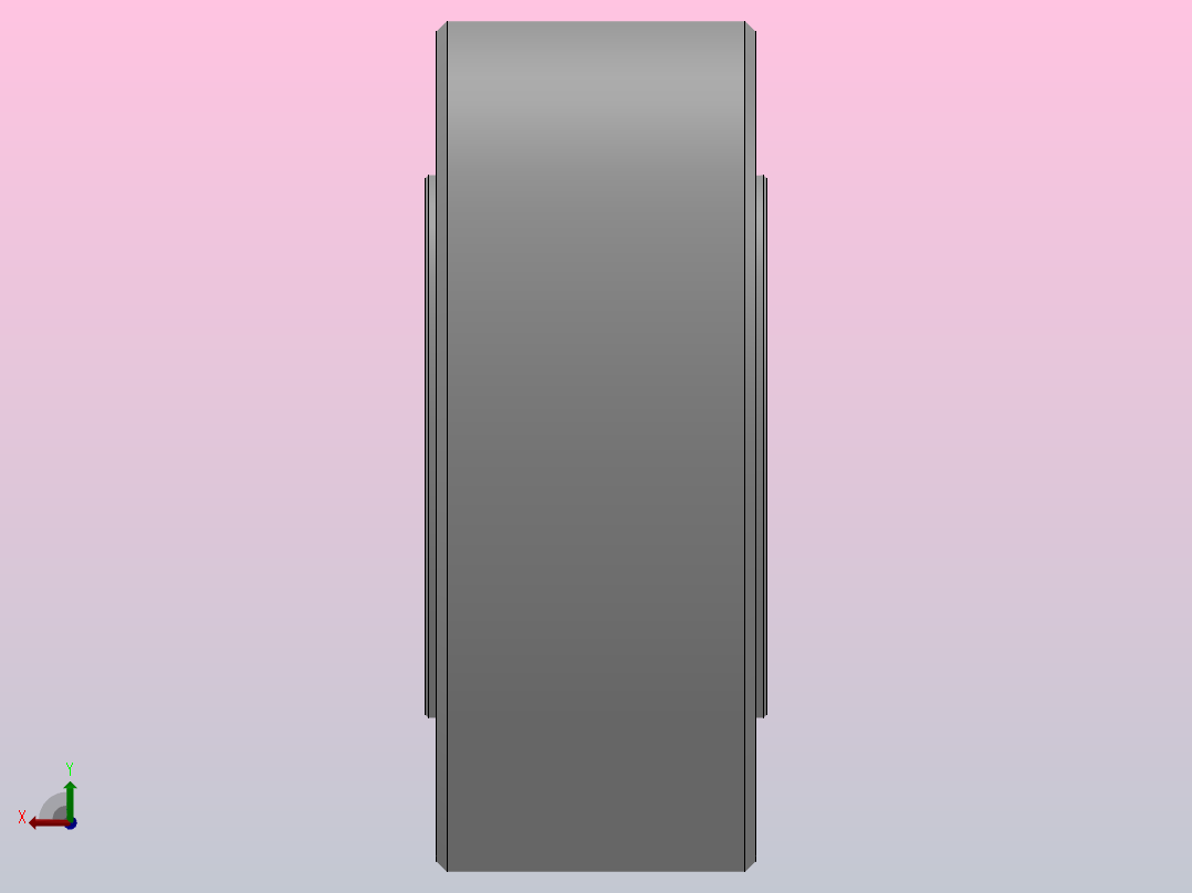 NUTR型平挡圈型双列满装圆柱滚子滚轮轴承_NUTR40X后视图