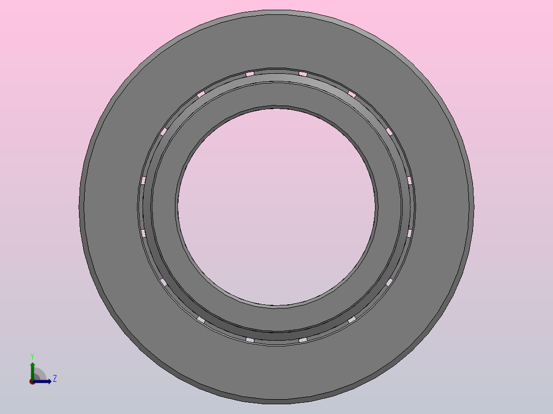 NUTR型平挡圈型双列满装圆柱滚子滚轮轴承_NUTR40X左视图