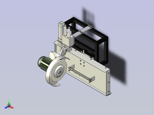 普通小型切割机床3D模型图纸
