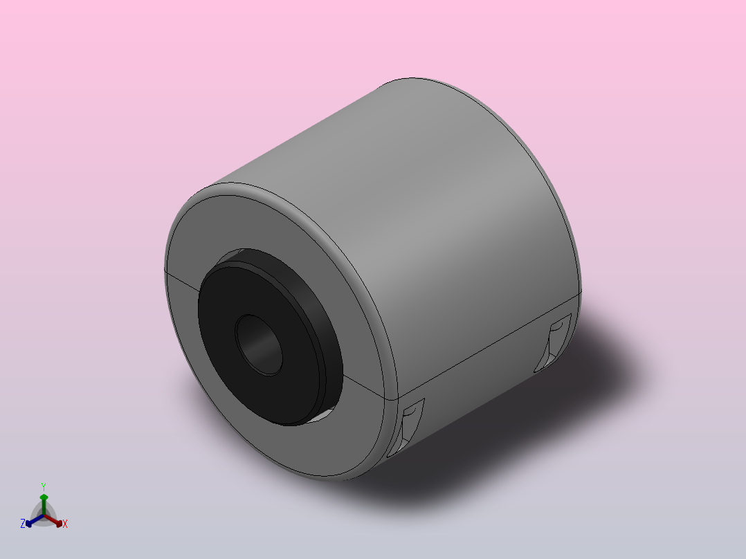 高品质链条联轴器_KC5014-20-20正等轴测图