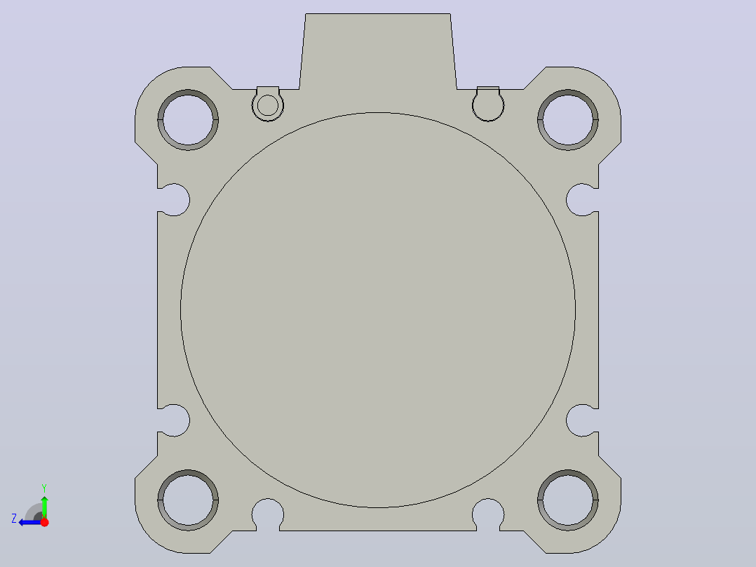 气缸CDQ2A50-50DZ-A93右视图