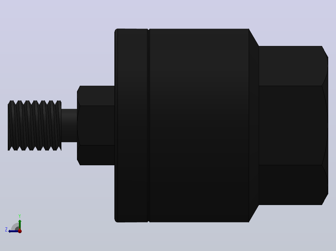 HJB系列浮动接头╱薄型气缸专用型[HJB40-8-125-X11]右视图