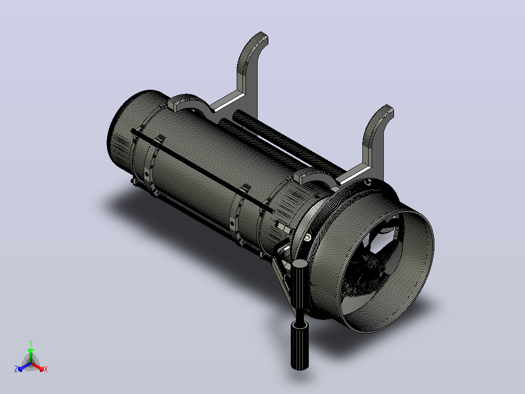 DPV -潜水员推进飞行器MK2正等轴测图