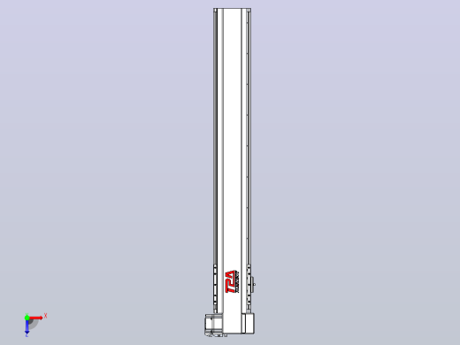 皮带直线轴半封闭可选导轨TPA-HNB-120D-110-L750-RP-Y-P40-N3俯视缩略图