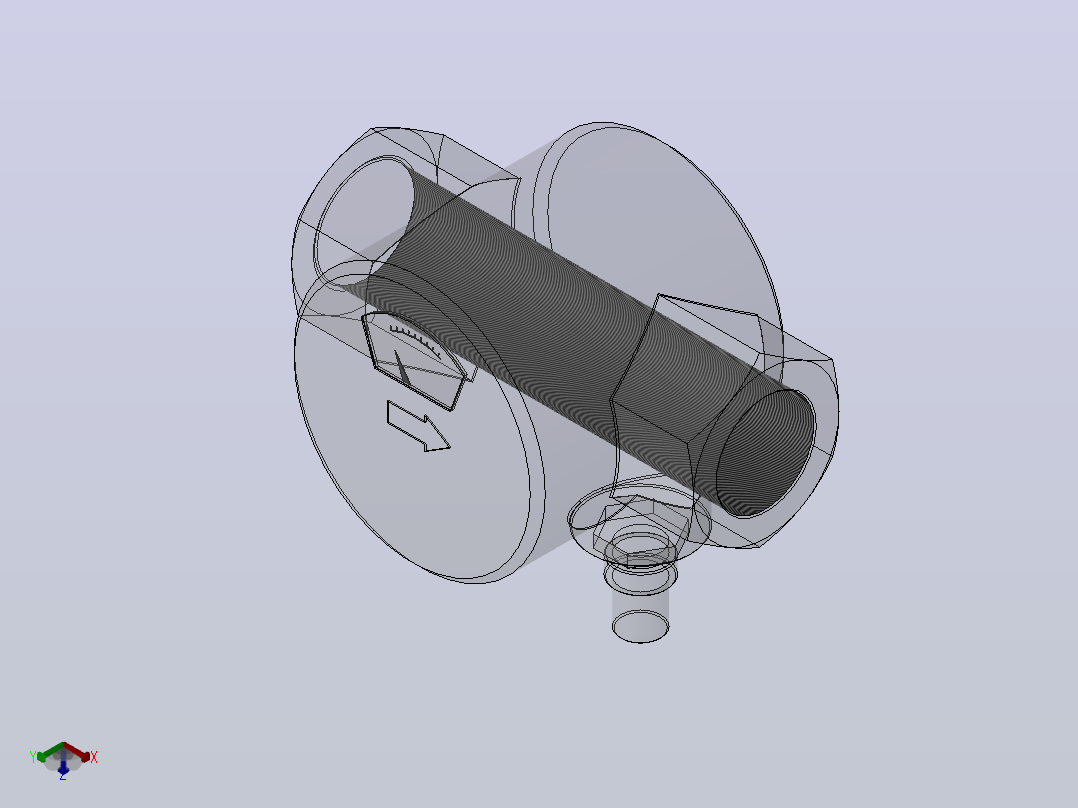 YXQ型油流发讯器（0.4MPa）(YXQ10-50)_YXQ-32正等轴测图