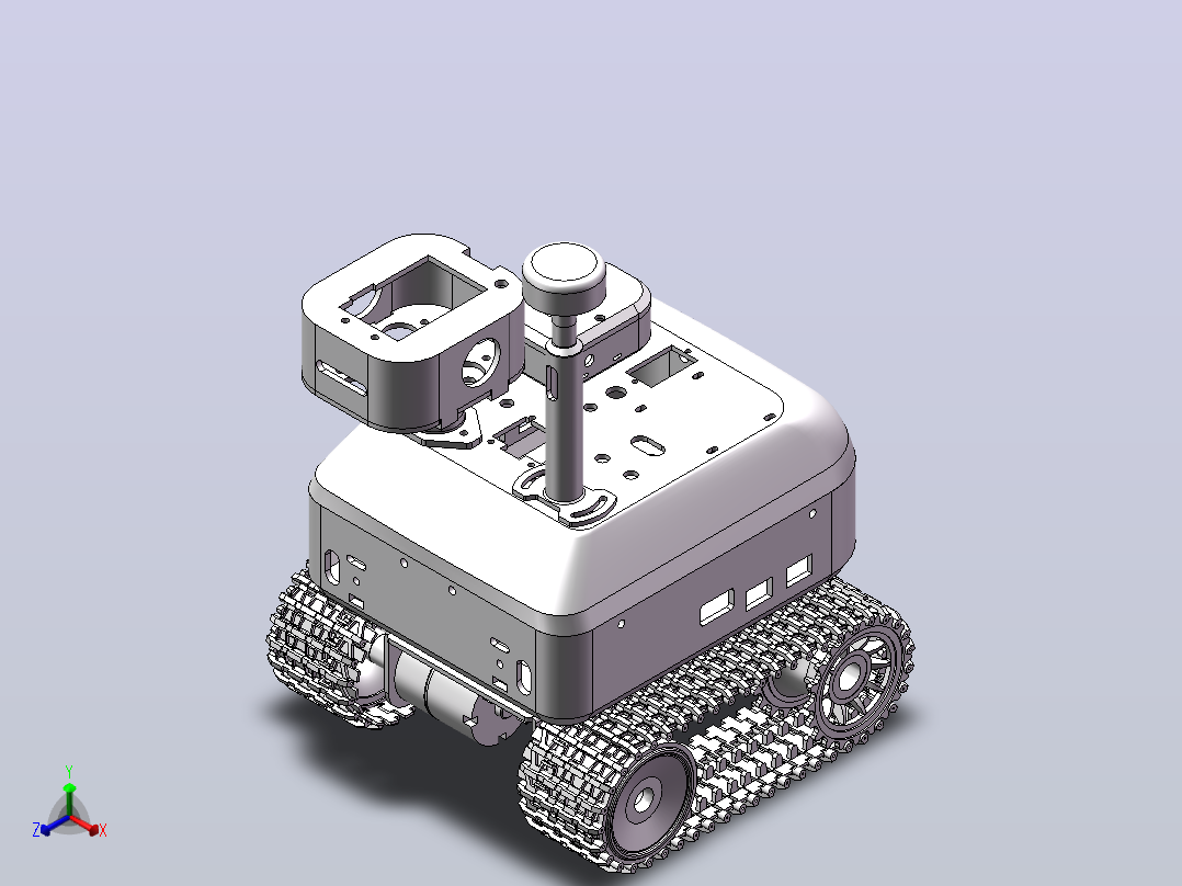 [B-01-MB] 环境监测机器人V.2--模型格式为 stp sw主视图