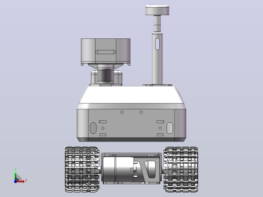 [B-01-MB] 环境监测机器人V.2--模型格式为 stp sw前视缩略图