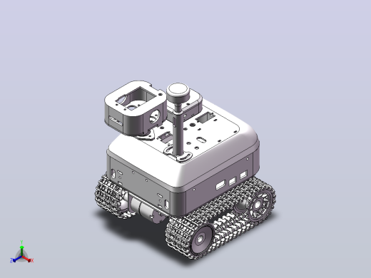 [B-01-MB] 环境监测机器人V.2--模型格式为 stp sw正等轴测缩略图