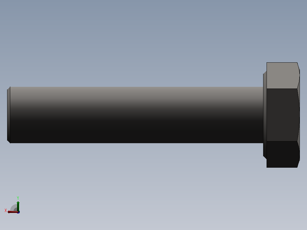 六角头螺栓M10×45(SUS304)左视图