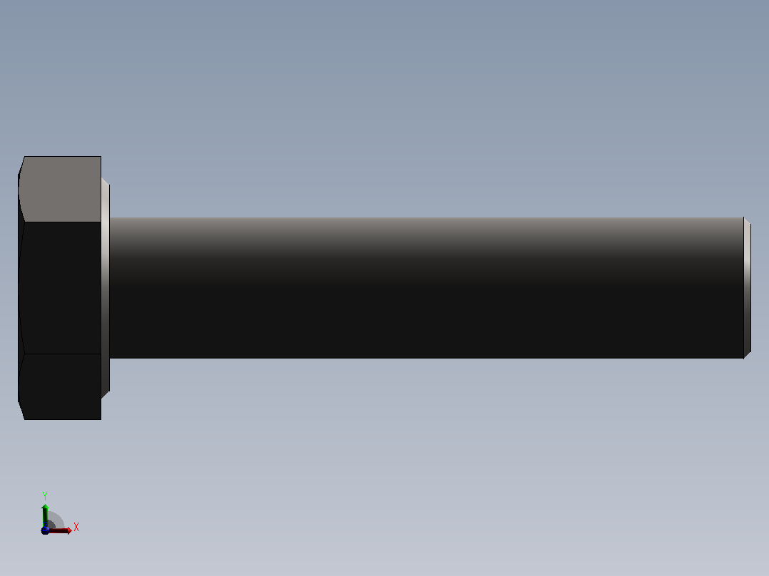六角头螺栓M10×45(SUS304)右视图