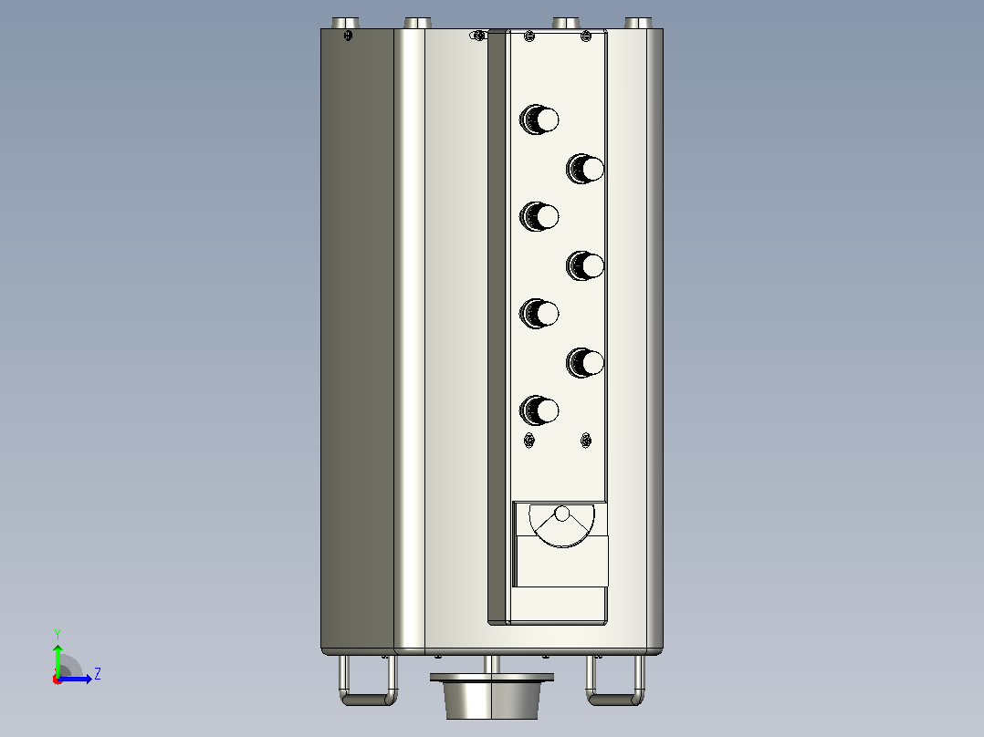 TSGC2-9接触调压器三维模型202011左视图