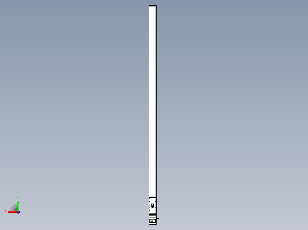 伺服电机集成皮带传动直线执行器TPA-OCB-140-256-L3450-RU-P75-N3后视图