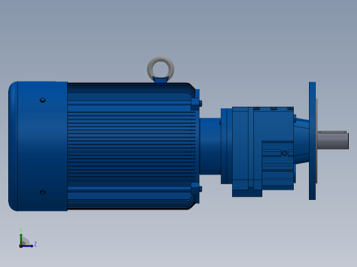 RF57法兰轴伸式安装斜齿轮减速机RF57-Y7.5-4P-132M-M1-0°-Φ200左视缩略图