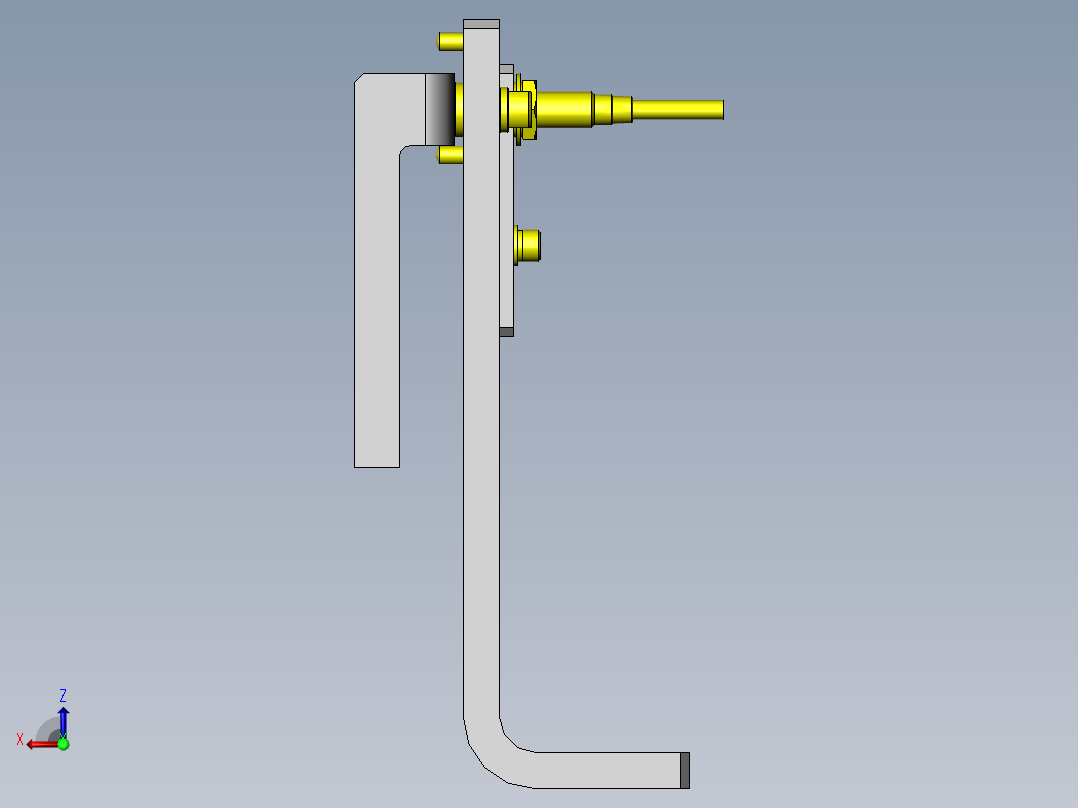 检测不同方向的工件后视图