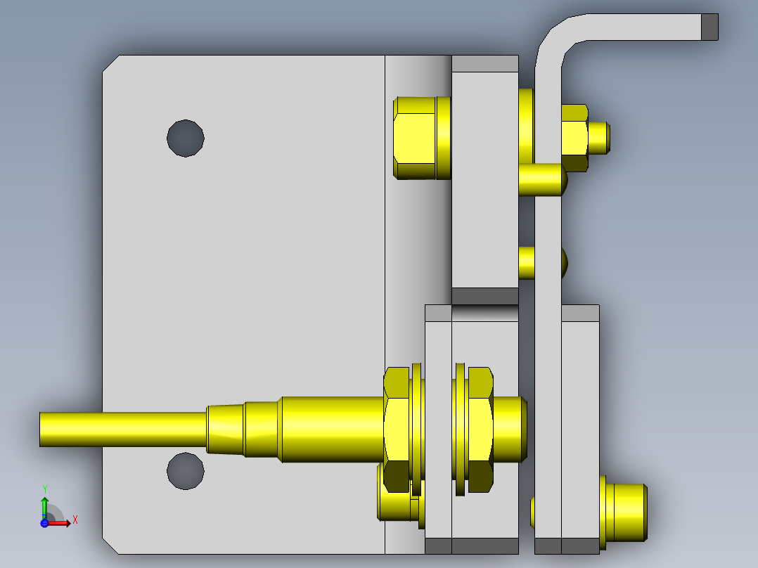 检测不同方向的工件俯视图