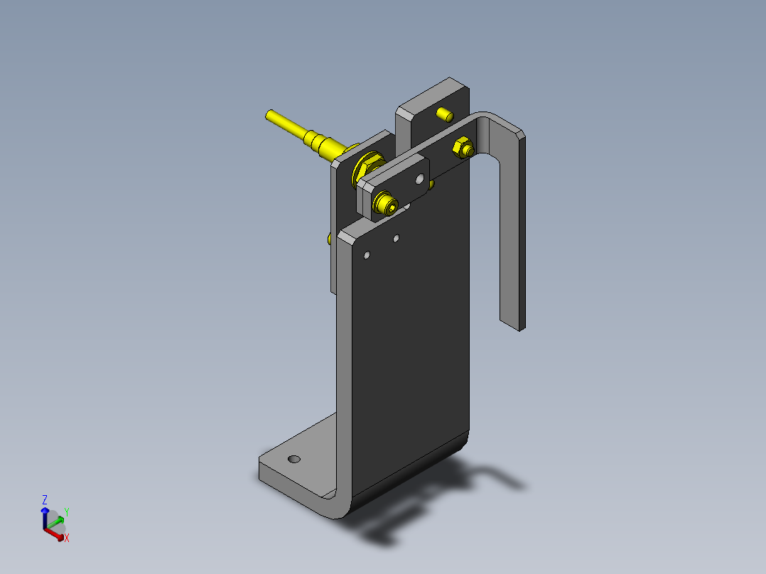 检测不同方向的工件正等轴测图