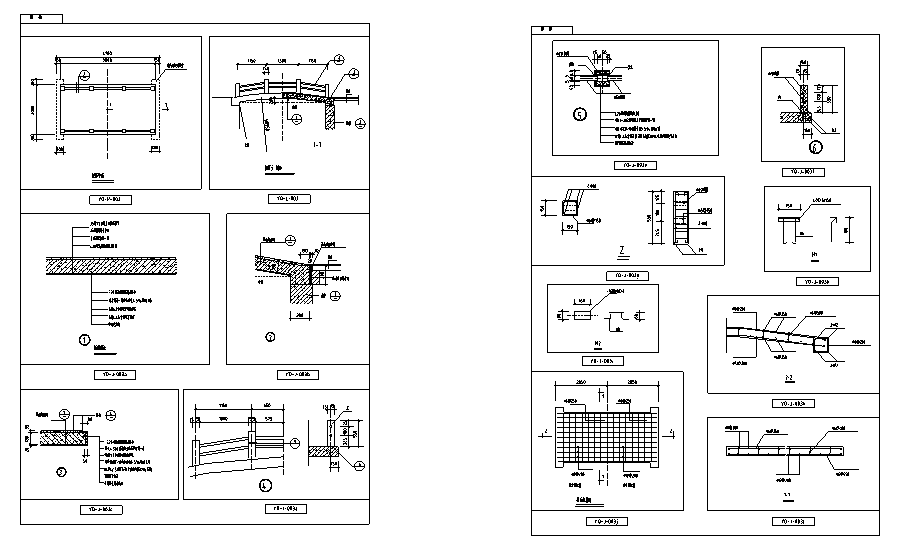 71款园林景观桥单拱桥吊桥仿藤桥木栈道欧式景观桥CAD施工详图