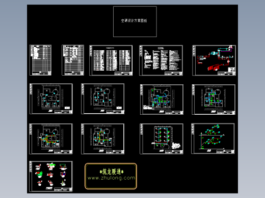 某别墅地源热泵中央空调设计方案图下载