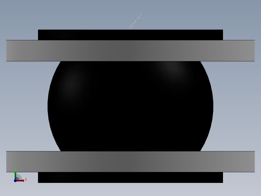 橡胶接头 法兰碳钢镀锌 DN32-DN600前视图