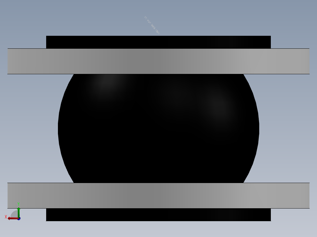橡胶接头 法兰碳钢镀锌 DN32-DN600后视图