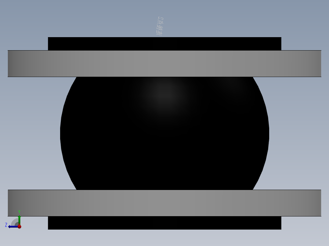 橡胶接头 法兰碳钢镀锌 DN32-DN600右视图