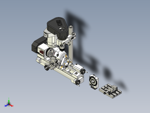 EMCO Unimat 3车床机床3D数模图纸 STP格式