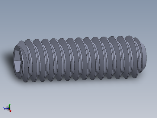 UNC 平头紧定螺钉-UNC SET SCREW 5-40 x0.375.SLDPRT