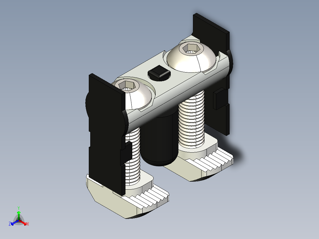 型材-BR 30 BOLT CONNECTOR KJN535624正等轴测图
