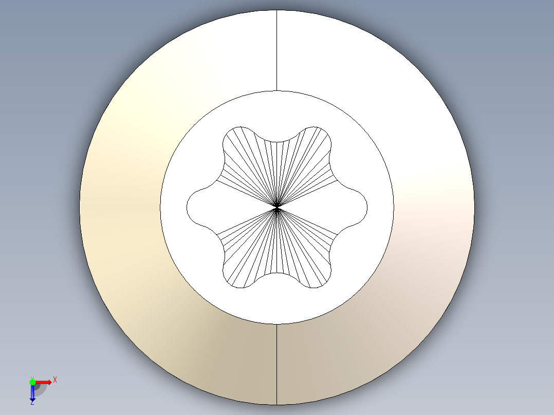型材-BR S12 CORE SCREW KJN530236俯视图