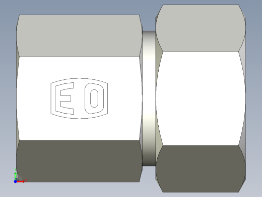 卡套式工业通用硬管接头EO_Swivel_connector_GAI22LMCF前视缩略图