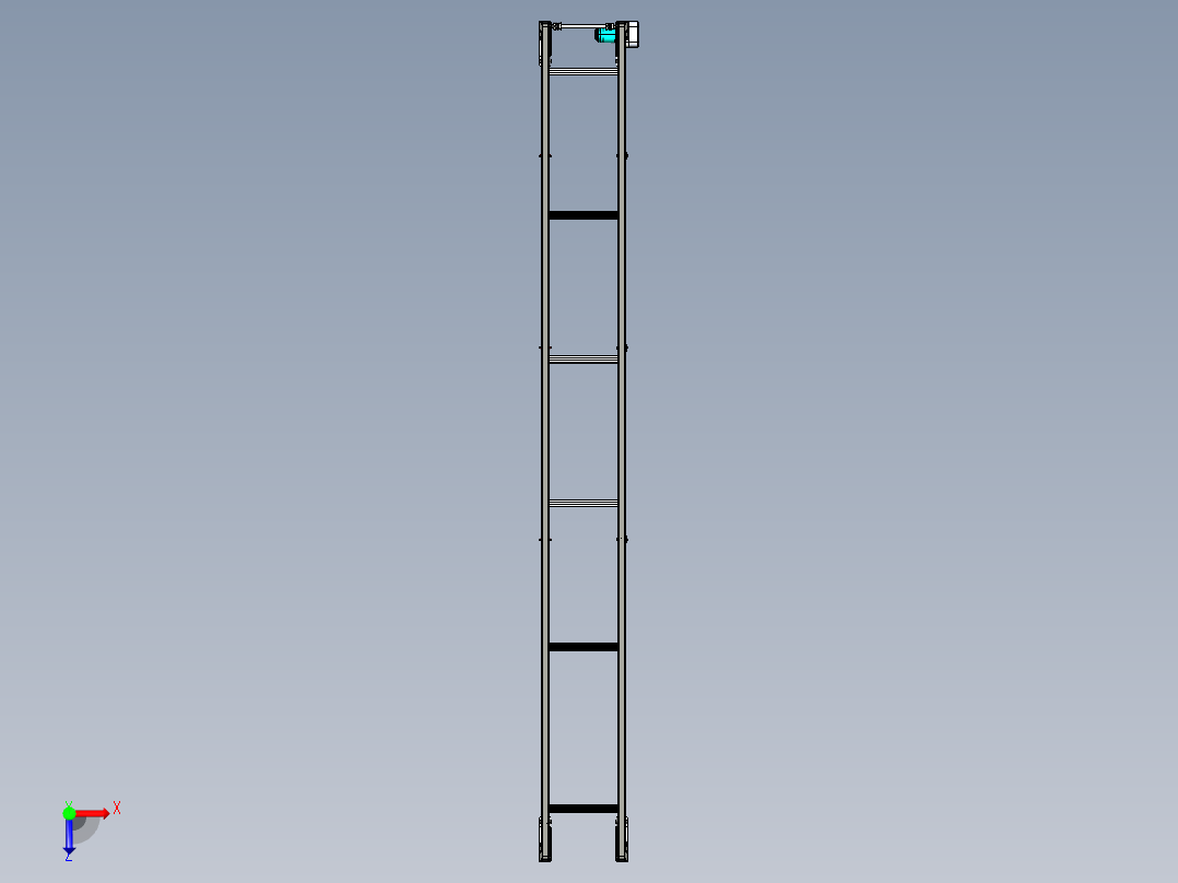 LE-XC3030-齿形同步线右边驱动俯视图