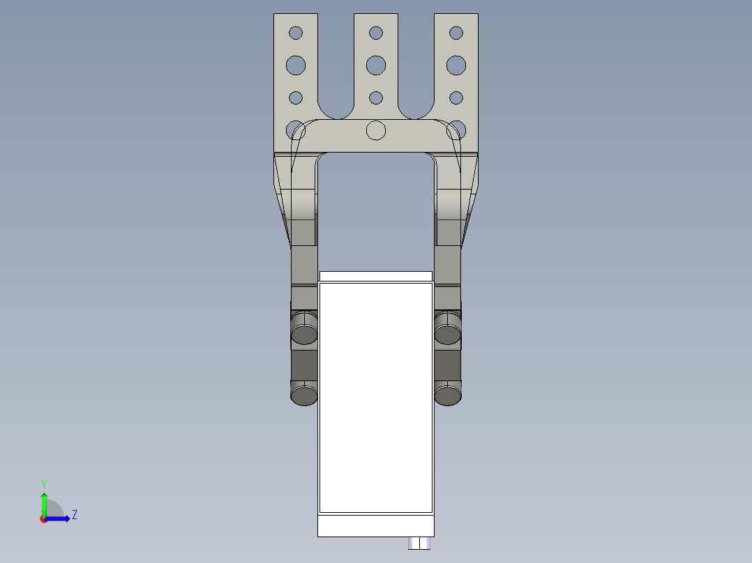 德克斯TUNKERS气缸数模V63.1 A10_A11_A12_A40_A41_A42 T08T左视图