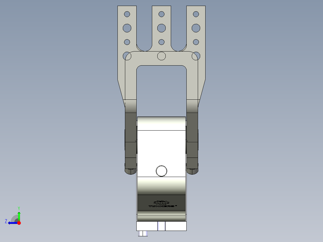德克斯TUNKERS气缸数模V63.1 A10_A11_A12_A40_A41_A42 T08T右视图