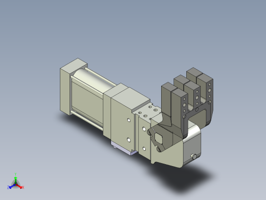 德克斯TUNKERS气缸数模V63.1 A10_A11_A12_A40_A41_A42 T08T正等轴测缩略图