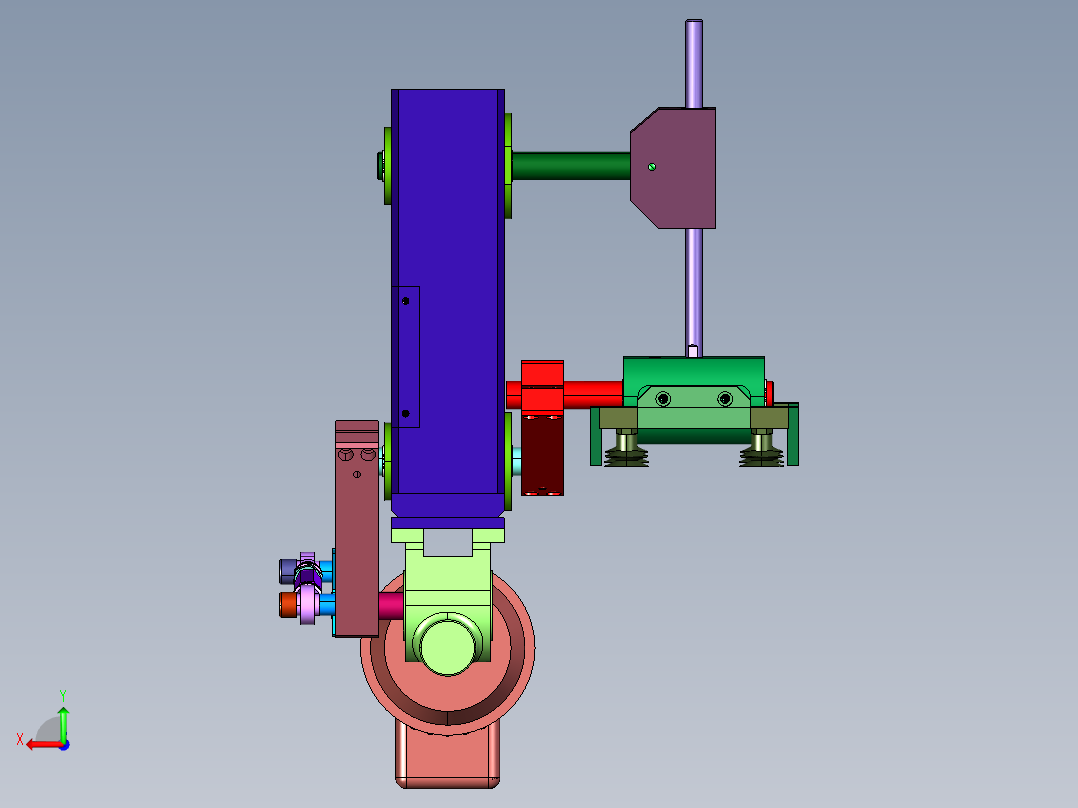 高速搬运吸盘抓手后视图