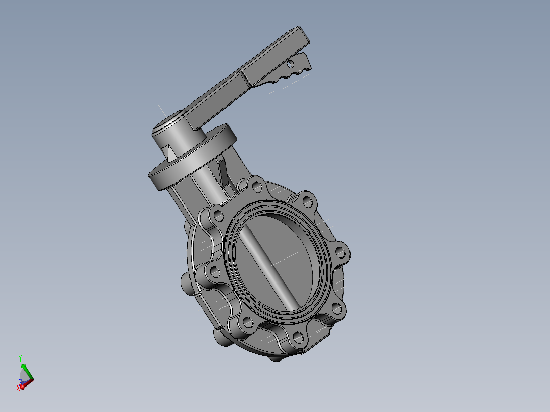 PVC管件-6in_PVC BUTTERFLY VALVE