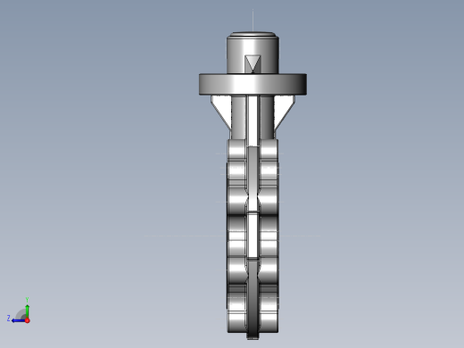 PVC管件-6in_PVC BUTTERFLY VALVE右视缩略图