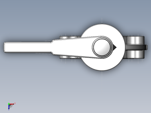 PVC管件-6in_PVC BUTTERFLY VALVE俯视缩略图